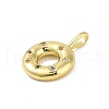 Brass Micro Pave Cubic Zirconia Pendants KK-E111-12G-2