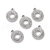 Alloy Crystal Rhinestone Pendants ALRI-H004-20P-3