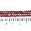 Natural Red Tourmaline Beads Strands X-G-A021-01D-3