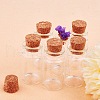 Clear Glass Jars Glass Bottles with Corks and Iron Screw Eye Pins Wish Bottles for Crafts AJEW-PH0004-01-5