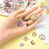45Pcs 9 Styles Alloy Enamel Pendants ENAM-YW0004-13-5
