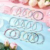 16Pcs Two Tone Waxed Polyester Cord Bracelets for Men Women BJEW-JB11790-1