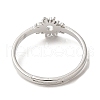 Non-Tarnish 304 Stainless Steel Flower Adjustable Ring for Women RJEW-M149-03P-3