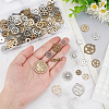 WADORN 132Pcs 4 Color Alloy Cabochons DIY-WR0003-98-3