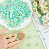 SOFPLATE 1830Pcs 5 Styles ABS Plastic Imitation Pearl Beads MACR-SP0001-03C-3