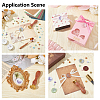 Brass Wax Seal Stamps with Wood Handle AJEW-WH0412-0076-6