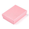 Rhombus Textured Cardboard Jewelry Boxes CBOX-T006-01K-3