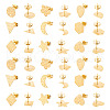 DICOSMETIC 18Pcs 9 Style 304 Stainless Steel Stud Earring Findings STAS-DC0012-81-1