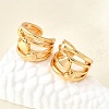 Brass Cuff Earrings EJEW-F370-35G-1