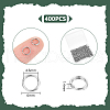 Unicraftale 400Pcs 304 Stainless Steel Split Rings FIND-UN0016-08-3