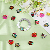 DICOSMETIC 16Pcs 8 Styles Teachers' Day Apple Silicone Focal Beads SIL-DC0001-59-4