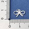 925 Sterling Sliver Bowknot Charms with Jump Rings and 925 Stamp STER-R002-01S-3