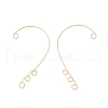 Ion Plating(IP) 316 Stainless Steel Ear Cuff Findings STAS-H148-01G-2