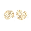 Rack Plating Brass Flower Bead Caps KK-K381-03G-02-2