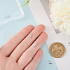 GOMAKERER 4Pcs Rhodium Plated 925 Sterling Silver Cross Charms FIND-GO0002-62A-6