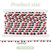 ARRICRAFT 10 Yards Polyester Pom Pom Ball Tassel Ribbons DIY-AR0004-06-2