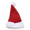 Christmas Hat Velvet Wine Bottle Cover AJEW-M012-01B-2