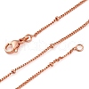 2mm Rack Plating Brass Satellite Chain Necklaces for Women Men MAK-L044-33RG-4