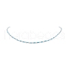 ABS Plastic Imitation Pearl & Seed Glass Beaded Necklace for Women NJEW-JN04163-5