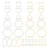  Jewelry 40Pcs 16 Style Alloy Linking Rings FIND-PJ0001-27-11