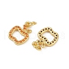 Brass Micro Pave Cubic Zirconia Charms KK-C093-29B-G-2