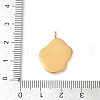 304 Stainless Steel Pave Natural White Shell Pendants STAS-L283-18G-3