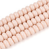 Opaque Spray Painted Glass Beads GLAA-ZX008-4mm-18H-1