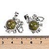 Natural Unakite Pendants G-I374-A-P16-3