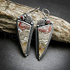 National Style Alloy Rhinestone Dangle Earrings FS-WGBC682-09-1