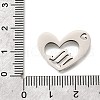 201 Stainless Steel Pendants STAS-A116-01P-08-3