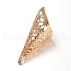 Apetalous Filigree Brass Bead Cones KK-N0089-02KCG-1