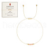 Natural Carnelian Braided Beads Bracelets for Women LU0568-7-1