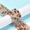 Natural Yellow Hematoid Quartz/Golden Healer Quartz Beads Strands G-P497-02A-02-2