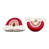 Polycotton(Polyester Cotton) Woven Rainbow Wall Hanging FIND-T035d-14G-1