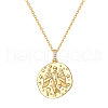 Bohemian Style Brass Crystal Rhinestone Pendant Necklaces for Women FS-WG9BBEB-04-2