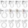 SUNNYCLUE 60Pcs 3 Styles Plastic U Type Clip-on Earring Findings STAS-SC0007-59-1