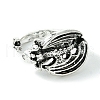 Dragon Alloy Open Cuff Rings for Women RJEW-K275-20AS-2