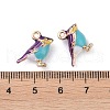 Alloy Enamel Pendants ENAM-R149-08B-G-3