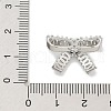 Rack Plating Brass Micro Pave Clear Cubic Zirconia Buttons KK-K293-07A-P-3