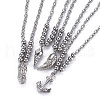 Non-Tarnish 304 Stainless Steel Pendant Necklaces NJEW-O113-04P-2