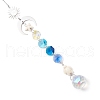 Glass Round & Octagonal Beads Hanging Suncatchers HJEW-JM03444-4