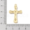 Rack Plating Brass Micro Pave Cubic Zirconia Pendants KK-A224-14G-02-3