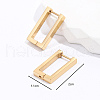 Stainless Steel Rectangle Hoop Earrings JV4762-4