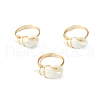 Natural Spiral Shell Finger Rings RJEW-TA00167-2