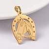 Horse 304 Stainless Steel Pendants STAS-M245-38-2