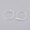 Brass Hoop Earrings EC108-1NFS-2