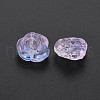 Two Tone Transparent Baking Painted Glass Beads GLAA-S190-022-B01-4