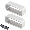 Stainless Steel Loop Keepers STAS-WH0031-42-1