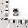 Tarnish Resistant 201 Stainless Steel European Beads STAS-M058-01Z-P-3