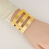 Elegant 304 Stainless Steel Cuff Bangles for Women RI2823-2-4